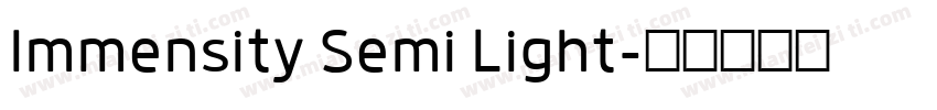 Immensity Semi Light字体转换